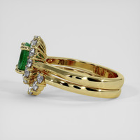 1.50 Ct. Emerald Ring, 18K Yellow Gold 4
