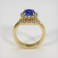 2.03 Ct. Blue Sapphire Ring, 18K Yellow Gold 3