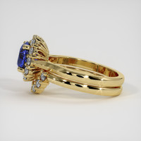2.03 Ct. Blue Sapphire Ring, 18K Yellow Gold 4