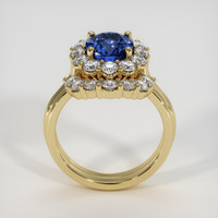 2.98 Ct. Blue Sapphire Ring, 18K Yellow Gold 3