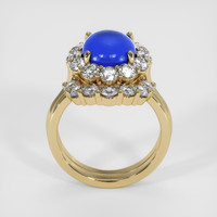 4.30 Ct. Blue Sapphire Ring, 18K Yellow Gold 3