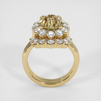 4.16 Ct. Bi Color Sapphire Ring, 18K Yellow Gold 3