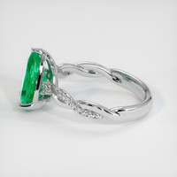 1.66 Ct. Emerald Ring, Platinum 950 4