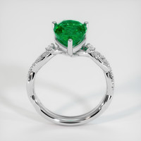 2.57 Ct. Emerald Ring, Platinum 950 3