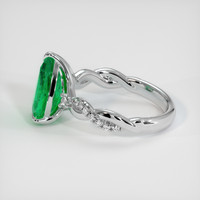 2.84 Ct. Emerald Ring, Platinum 950 4