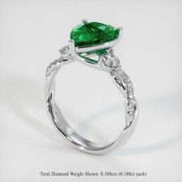 2.42 Ct. Emerald Ring, Platinum 950 2