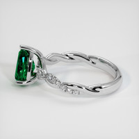 1.36 Ct. Emerald Ring, Platinum 950 4
