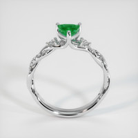 0.69 Ct. Emerald Ring, Platinum 950 3
