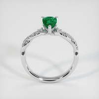 0.63 Ct. Emerald Ring, Platinum 950 3