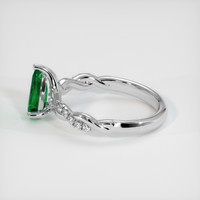 0.63 Ct. Emerald Ring, Platinum 950 4