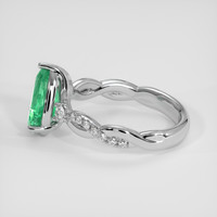 1.65 Ct. Emerald Ring, Platinum 950 4