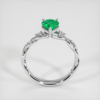 0.82 Ct. Emerald Ring, Platinum 950 3