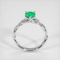 0.86 Ct. Emerald Ring, Platinum 950 3