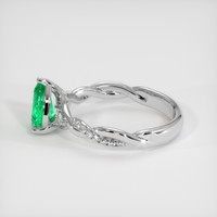 0.86 Ct. Emerald Ring, Platinum 950 4