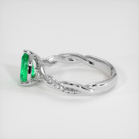 1.01 Ct. Emerald Ring, Platinum 950 4