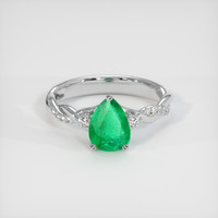 0.98 Ct. Emerald Ring, Platinum 950 1