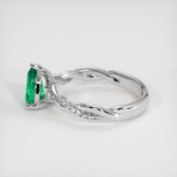 0.81 Ct. Emerald Ring, Platinum 950 4