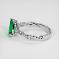 1.42 Ct. Emerald Ring, Platinum 950 4