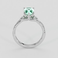 1.46 Ct. Emerald Ring, Platinum 950 3
