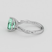 1.46 Ct. Emerald Ring, Platinum 950 4