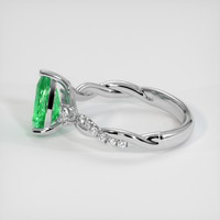 1.35 Ct. Emerald Ring, Platinum 950 4