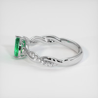 0.84 Ct. Emerald Ring, Platinum 950 4