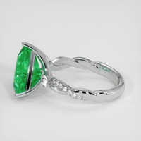 4.21 Ct. Emerald Ring, Platinum 950 4
