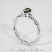 0.68 Ct. Gemstone Ring, Platinum 950 2