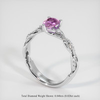 0.64 Ct. Sapphire Ring, Platinum 950 2