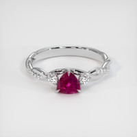 0.51 Ct. Ruby Ring, Platinum 950 1