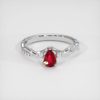 0.45 Ct. Ruby Ring, Platinum 950 1