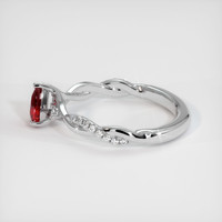 0.45 Ct. Ruby Ring, Platinum 950 4