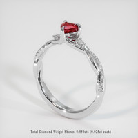 Ruby Ring 0.41 Ct., Platinum 950 Preview