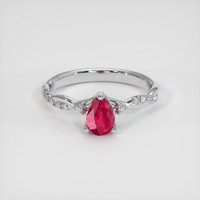 0.83 Ct. Ruby Ring, Platinum 950 1