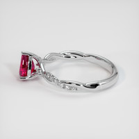 0.83 Ct. Ruby Ring, Platinum 950 4