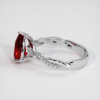2.09 Ct. Ruby Ring, Platinum 950 4