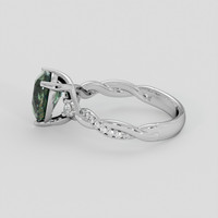 2.06 Ct. Green Sapphire Ring, Platinum 950 4