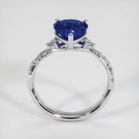 2.11 Ct. Blue Sapphire Ring, Platinum 950 3