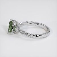 1.20 Ct. Green Sapphire Ring, Platinum 950 4