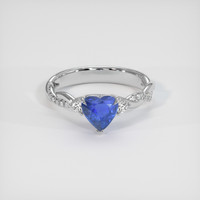 1.07 Ct. Blue Sapphire Ring, Platinum 950 1