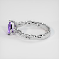0.65 Ct. Purple Sapphire Ring, Platinum 950 4