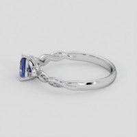 0.75 Ct. Bluish Purple Sapphire Ring, Platinum 950 4