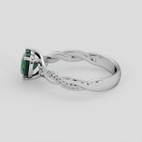 1.40 Ct. Bluish Green Sapphire Ring, Platinum 950 4