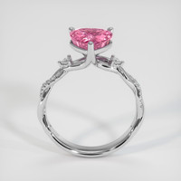 2.02 Ct. Purplish Pink Sapphire Ring, Platinum 950 3