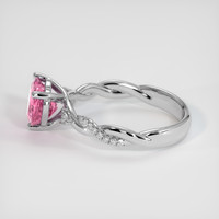 2.02 Ct. Purplish Pink Sapphire Ring, Platinum 950 4