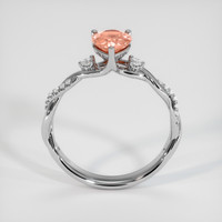 1.09 Ct. Padparadscha Sapphire Ring, Platinum 950 3