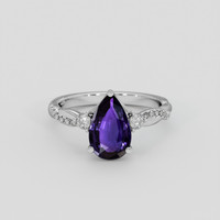 1.83 Ct. Color Change Sapphire Ring, Platinum 950 1