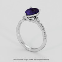 1.83 Ct. Color Change Sapphire Ring, Platinum 950 2