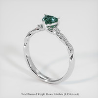 0.83 Ct. Sapphire Ring, Platinum 950 2