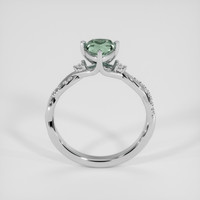 0.66 Ct. Bluish Green Sapphire Ring, Platinum 950 3